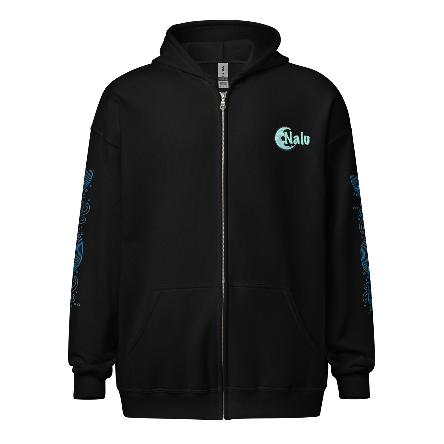 Wave Crest Zip Hoodie