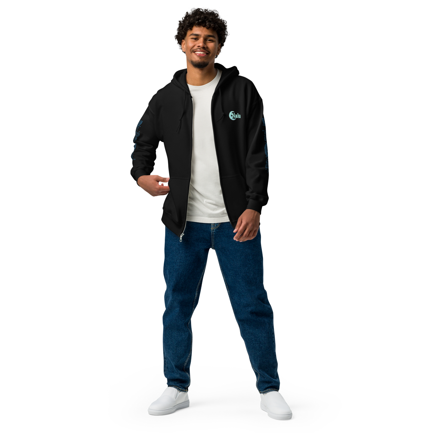 Wave Crest Zip Hoodie
