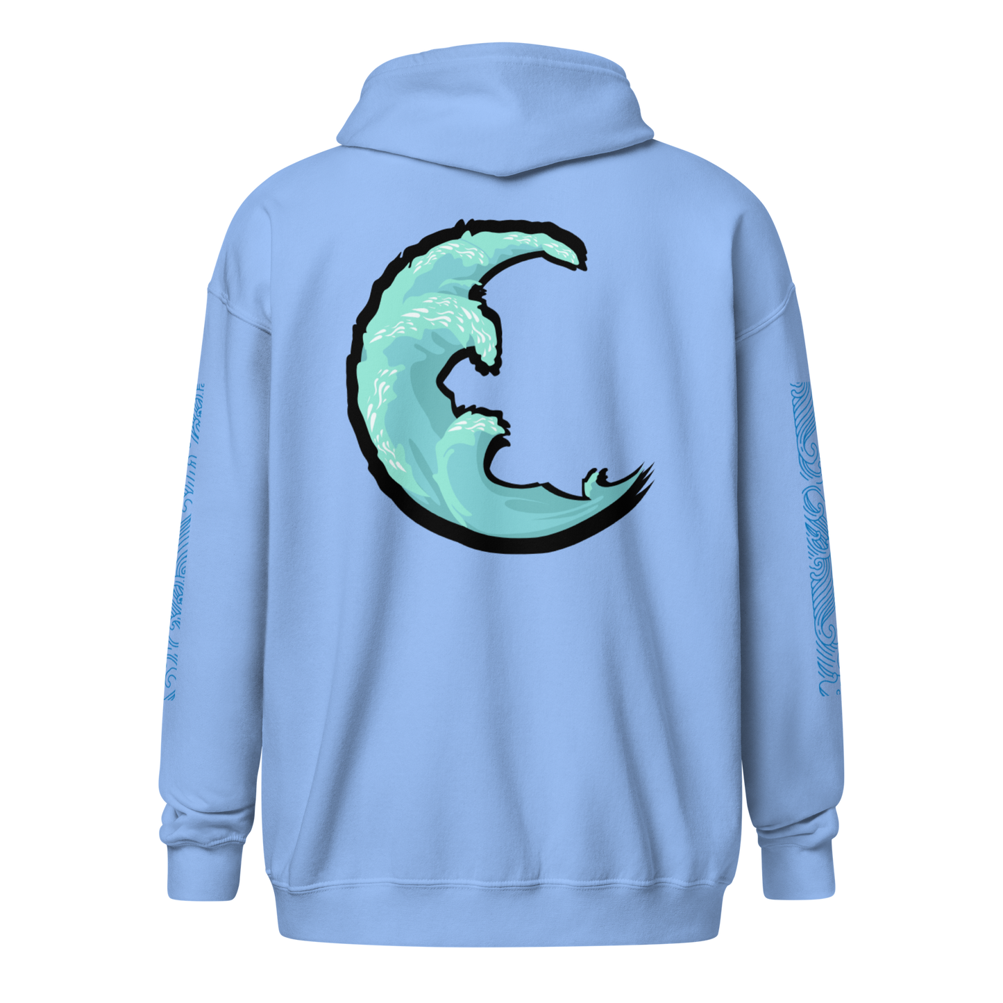 Wave Crest Zip Hoodie
