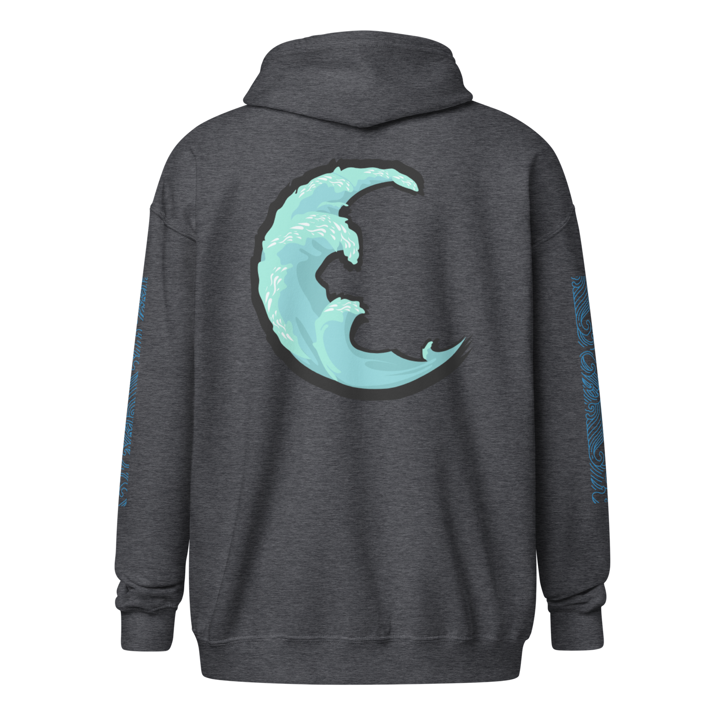 Wave Crest Zip Hoodie