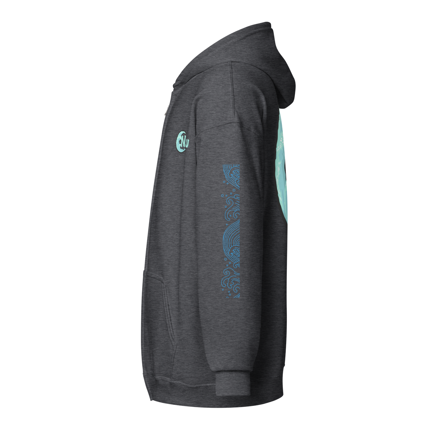 Wave Crest Zip Hoodie