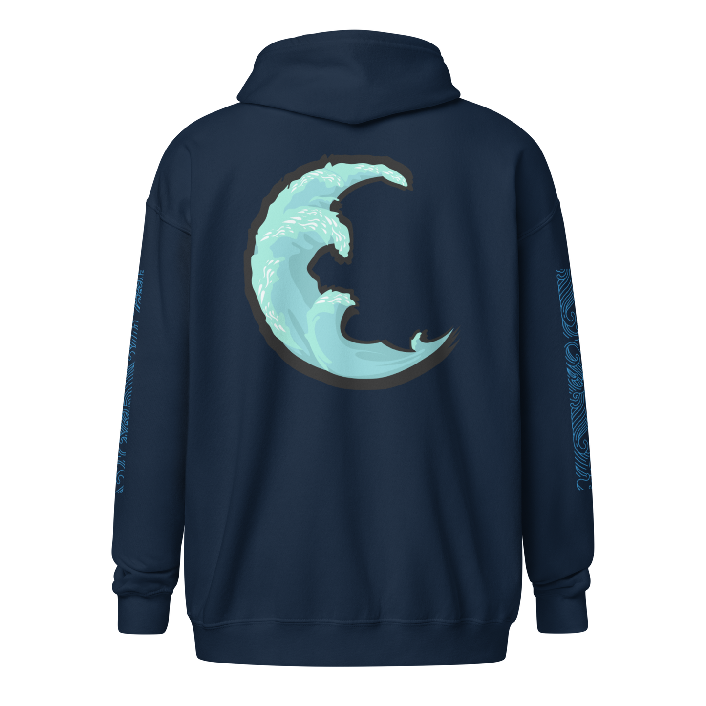 Wave Crest Zip Hoodie