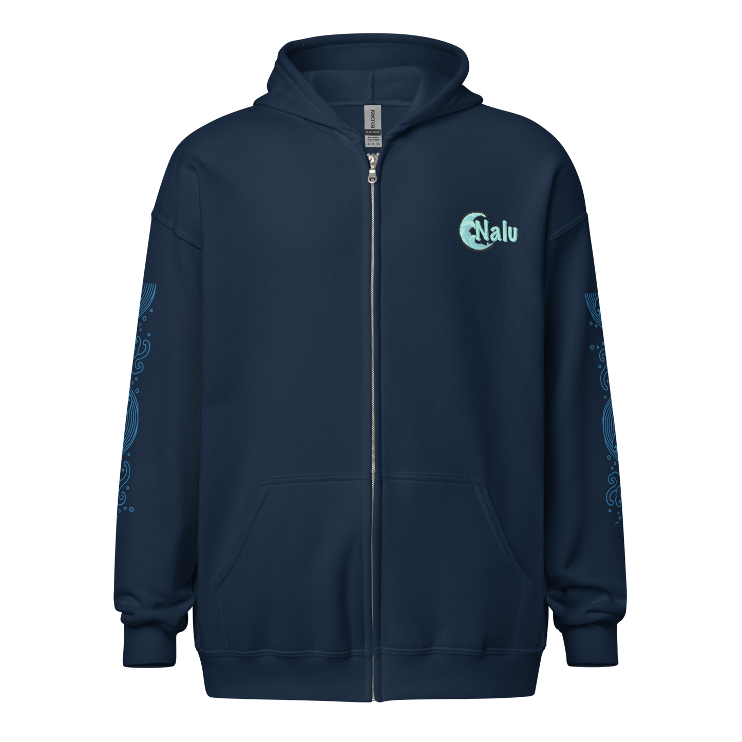 Wave Crest Zip Hoodie