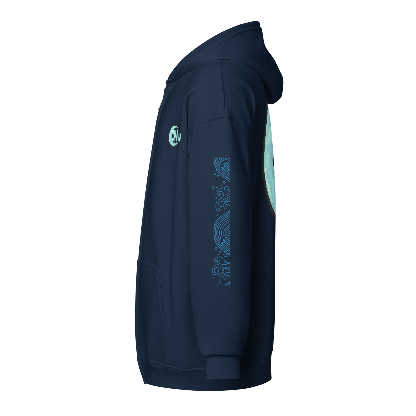 Wave Crest Zip Hoodie