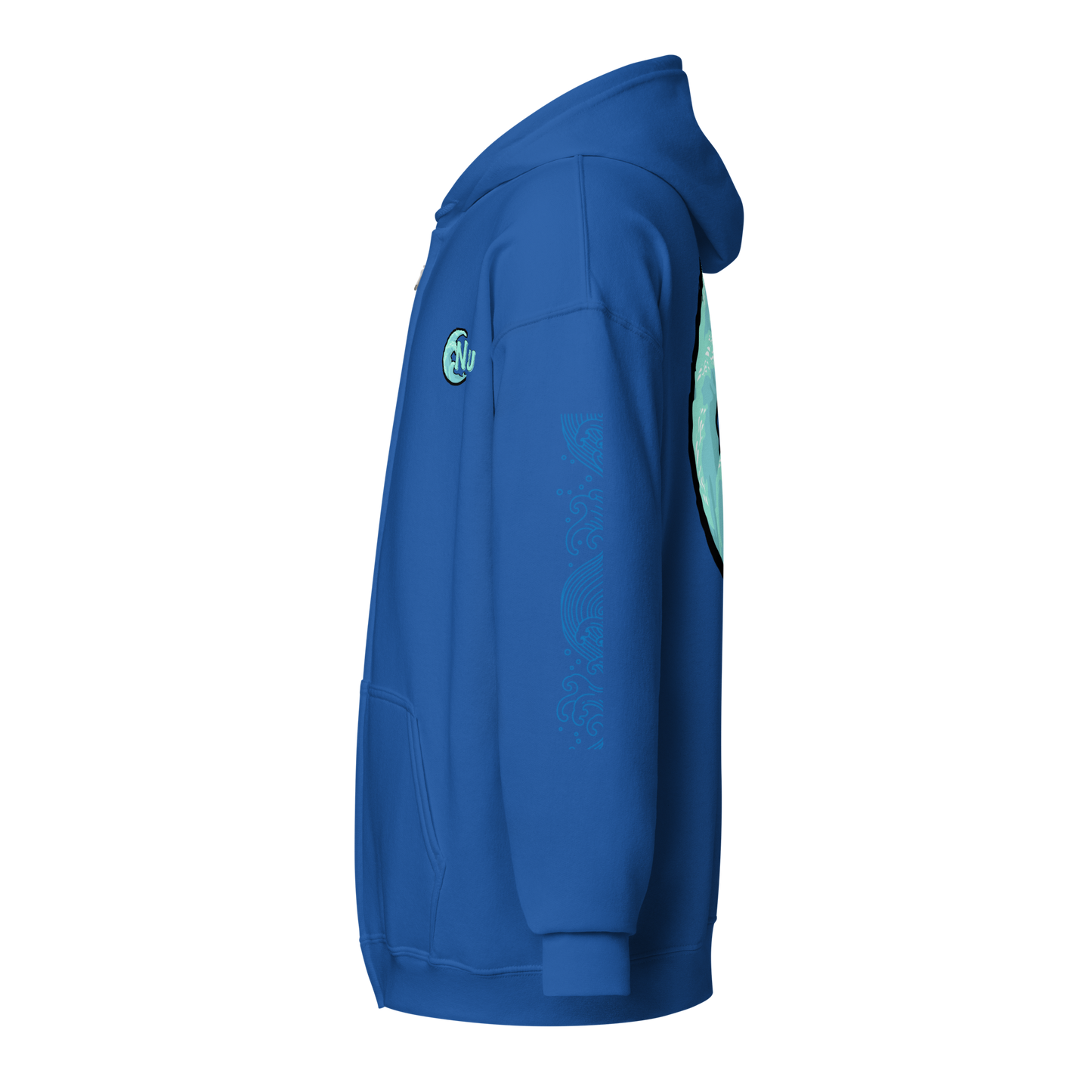 Wave Crest Zip Hoodie