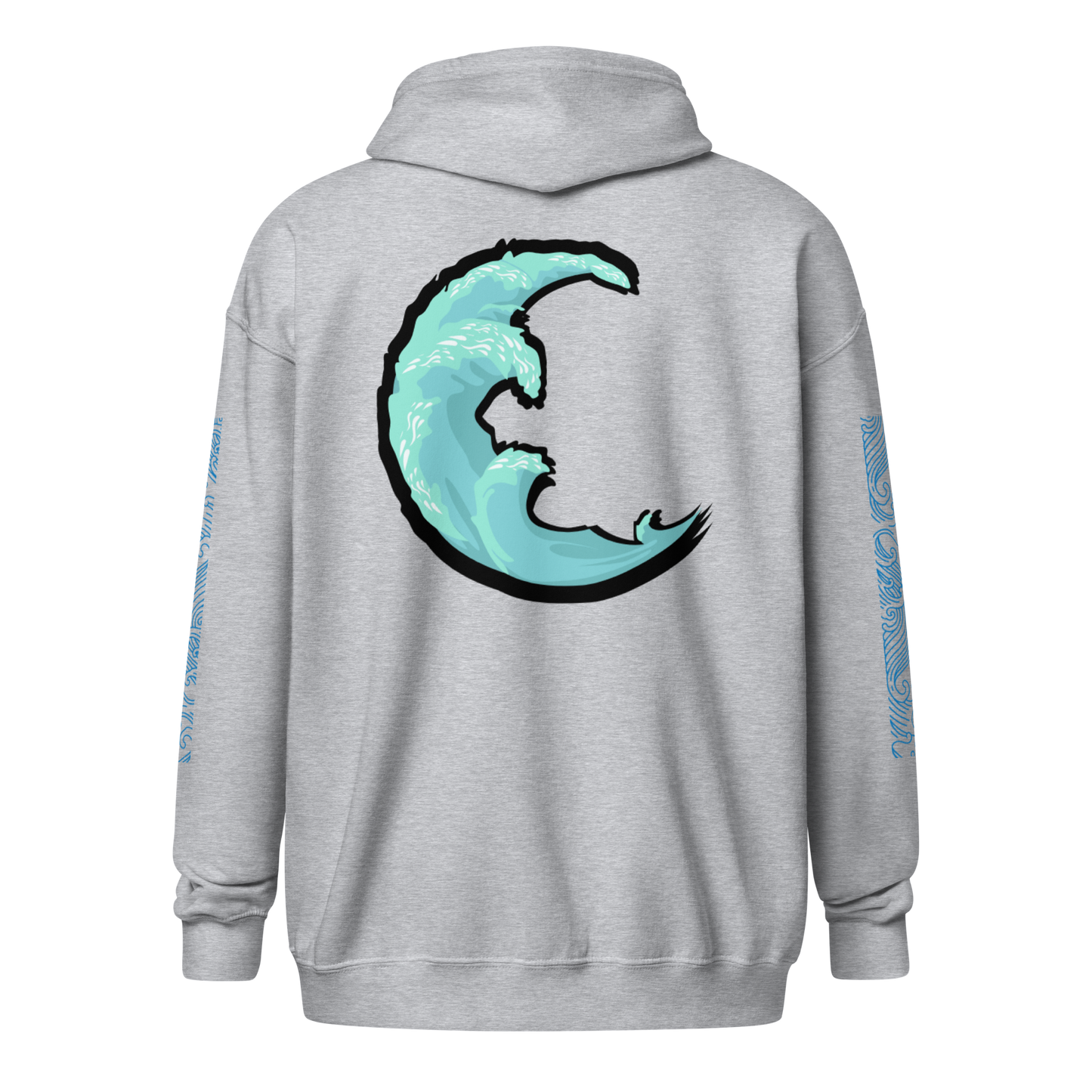 Wave Crest Zip Hoodie