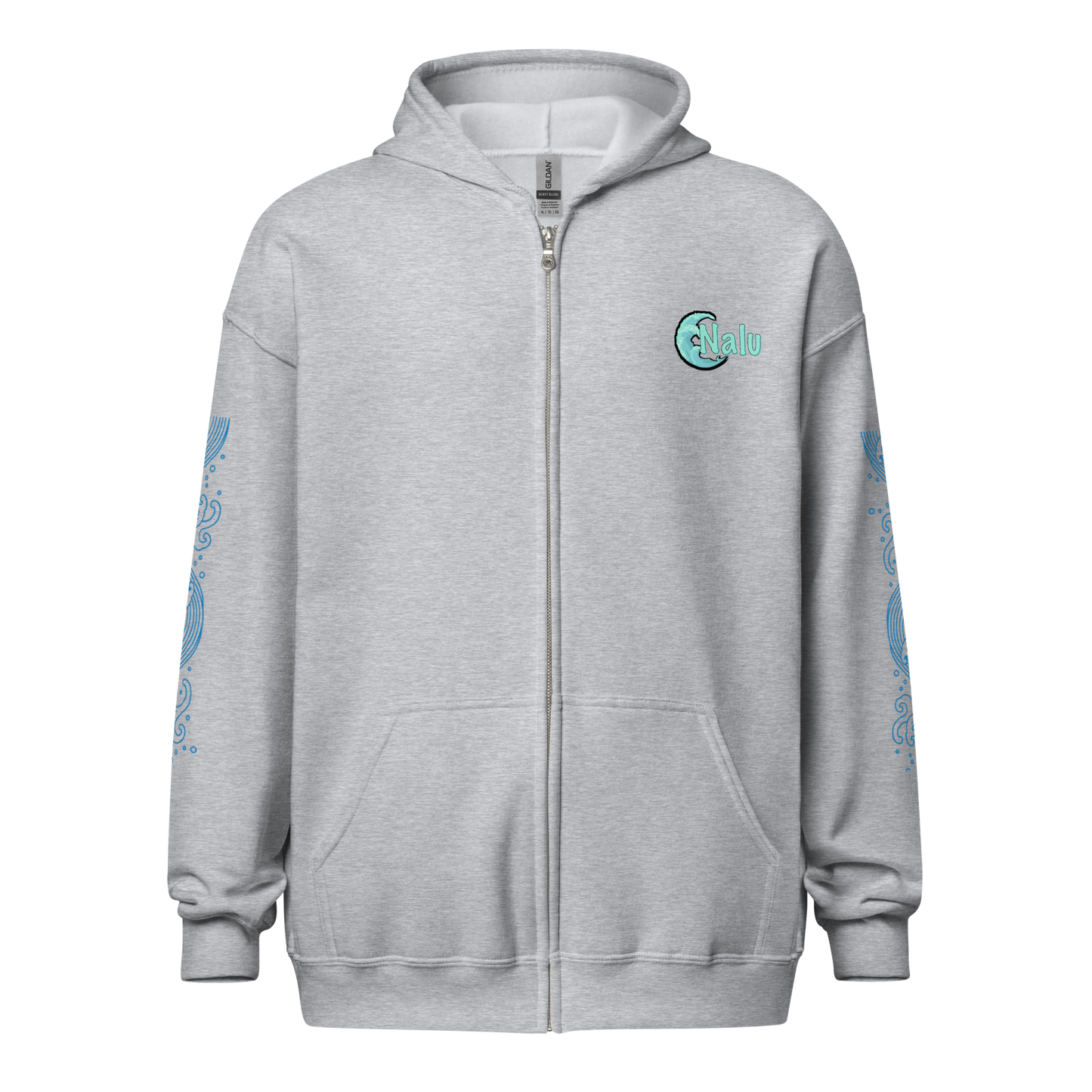Wave Crest Zip Hoodie