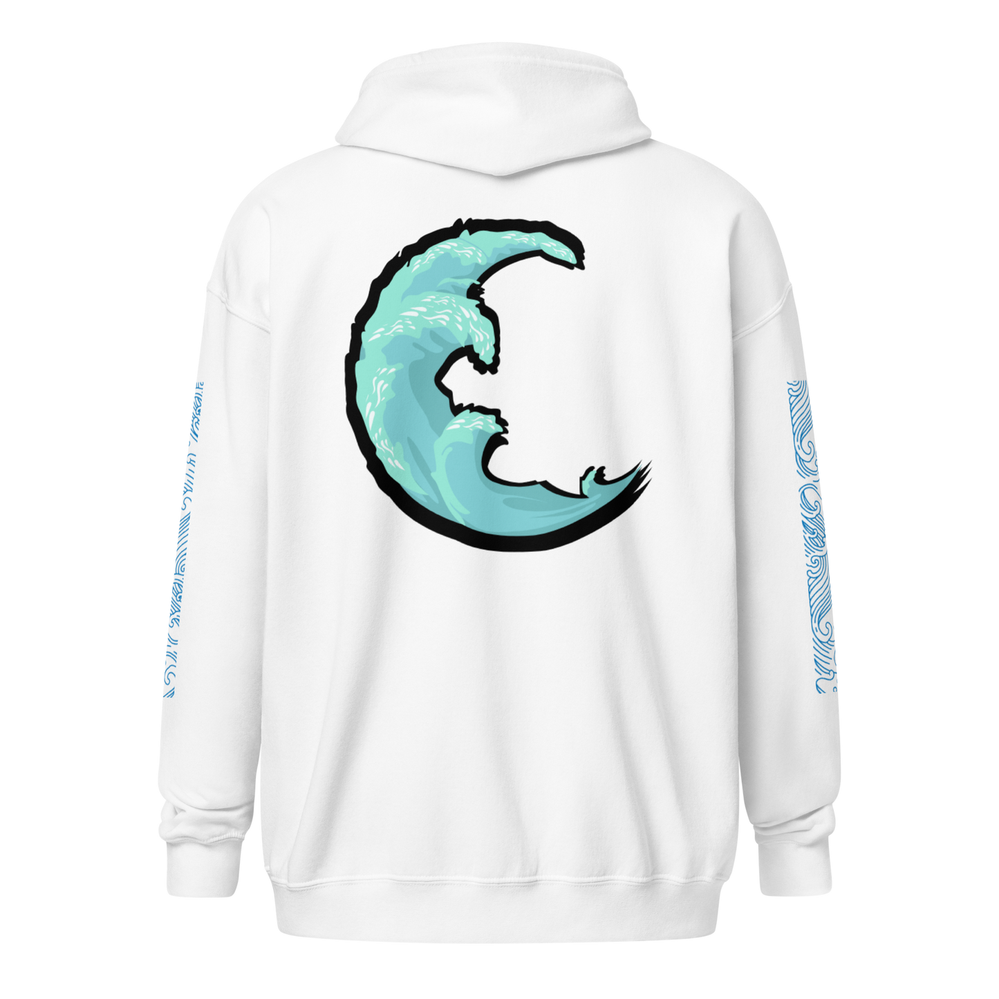 Wave Crest Zip Hoodie