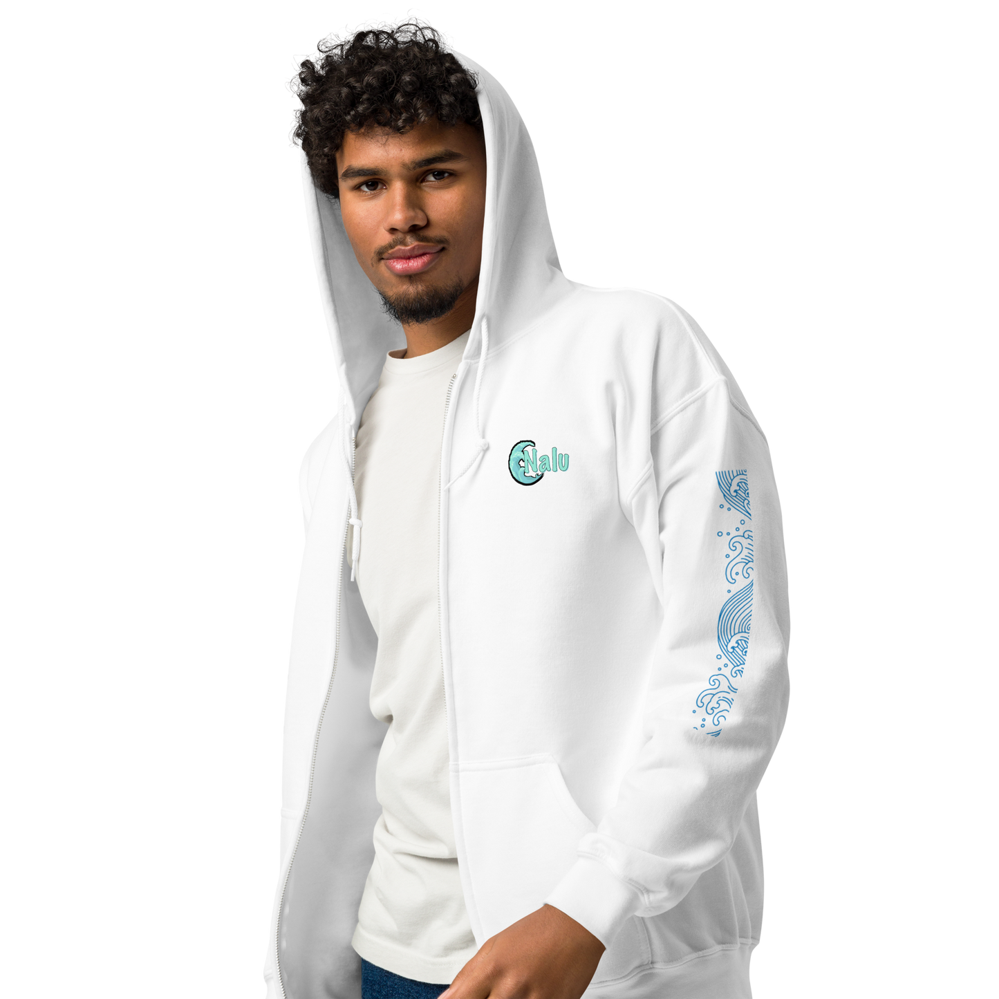 Wave Crest Zip Hoodie